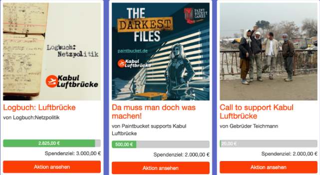 Kampagne #SupportKabulLuftbrücke 